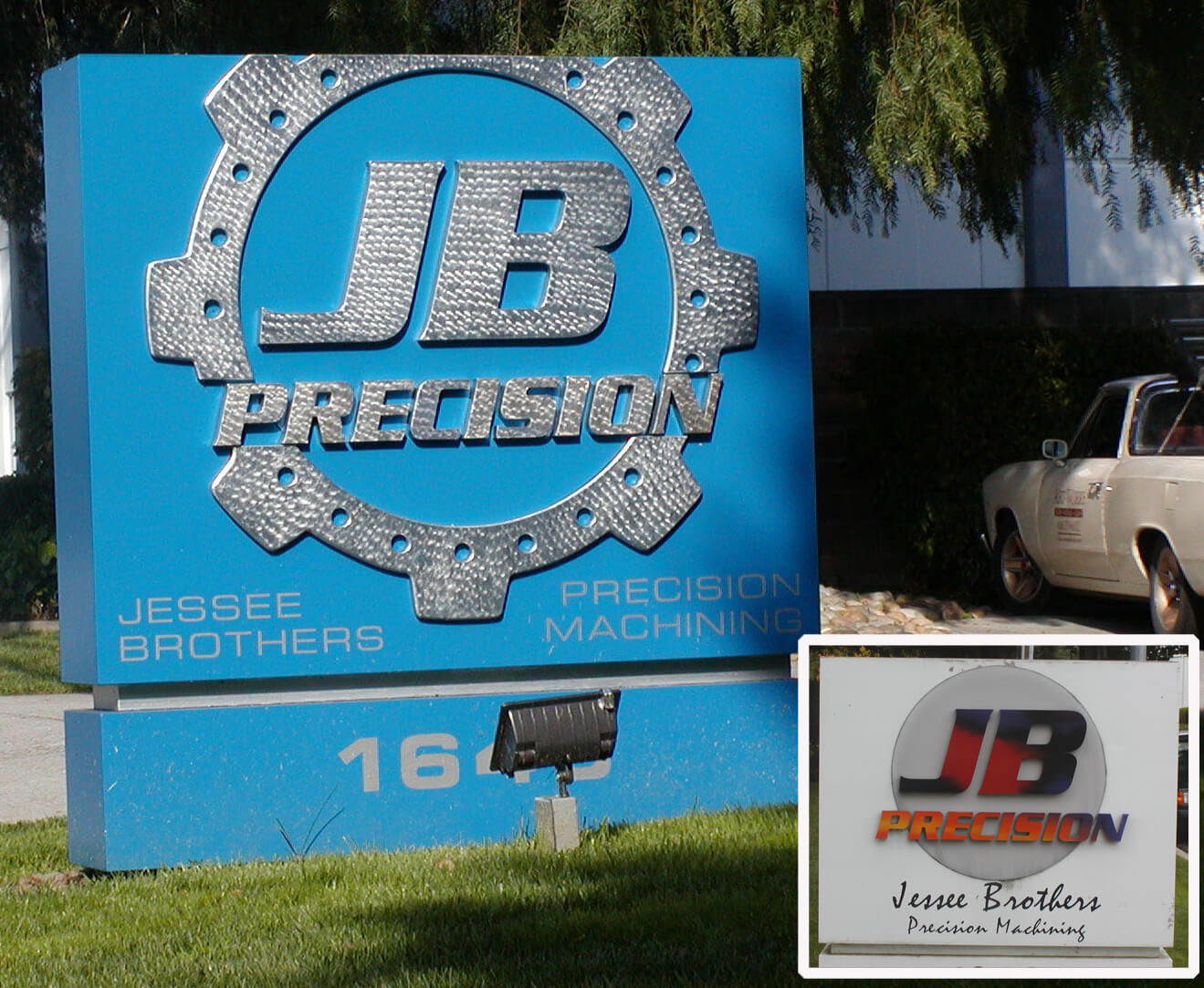 Campbell dimensional letters monument sign JD precision machining