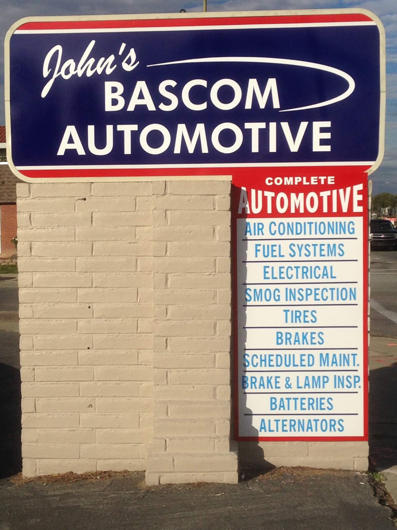 Campbell signs johns bascom automotive shop