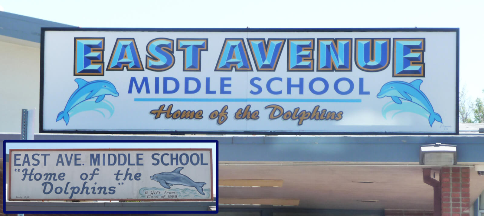 Livermore school signs east avenue middle mascot california