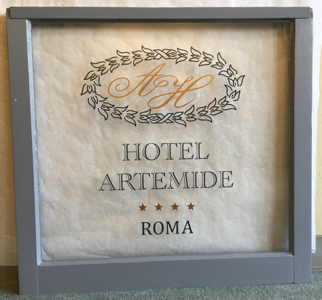 Los Altos hand painted signs hotel artemide