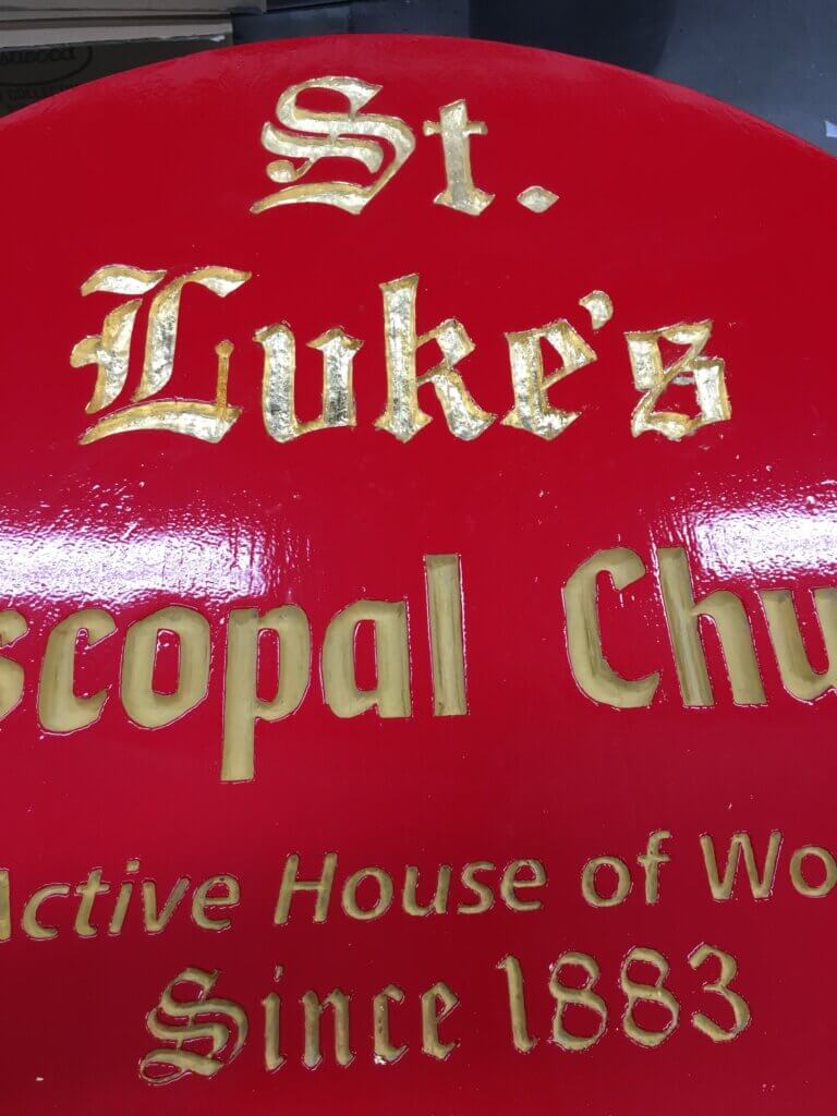 Los Gatos church signs lukes episcopal zoomed in