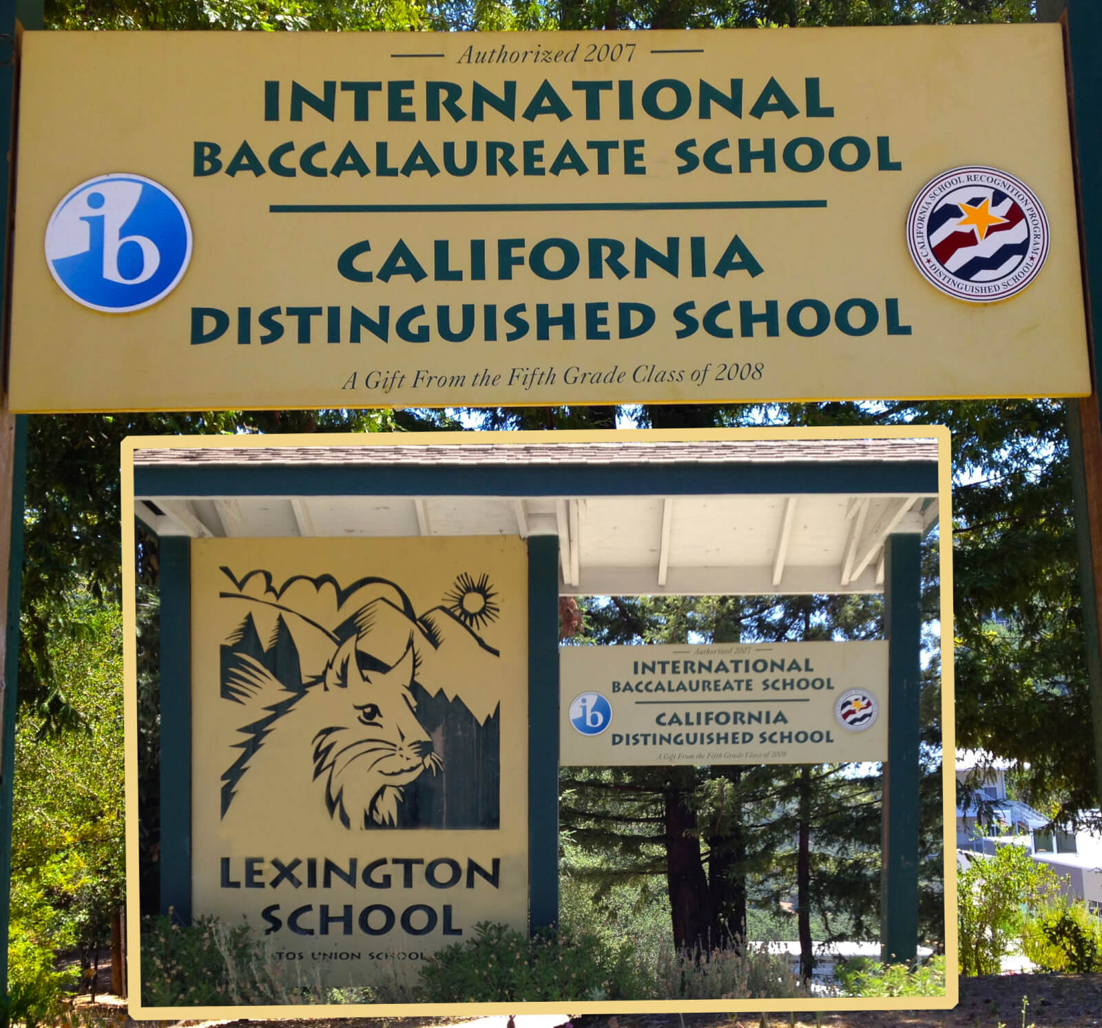 Los Gatos school signs lexington award california distinguished