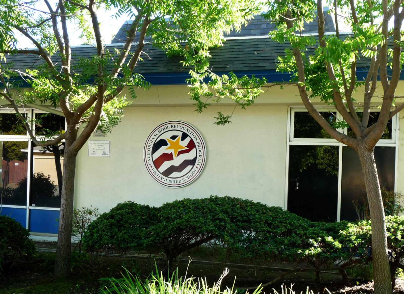 San Jose school signs Ruskin elementary california distinguished