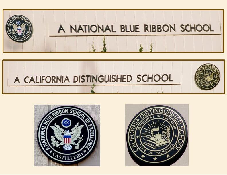 San Jose school signs castillero awards blue ribbon distinguished