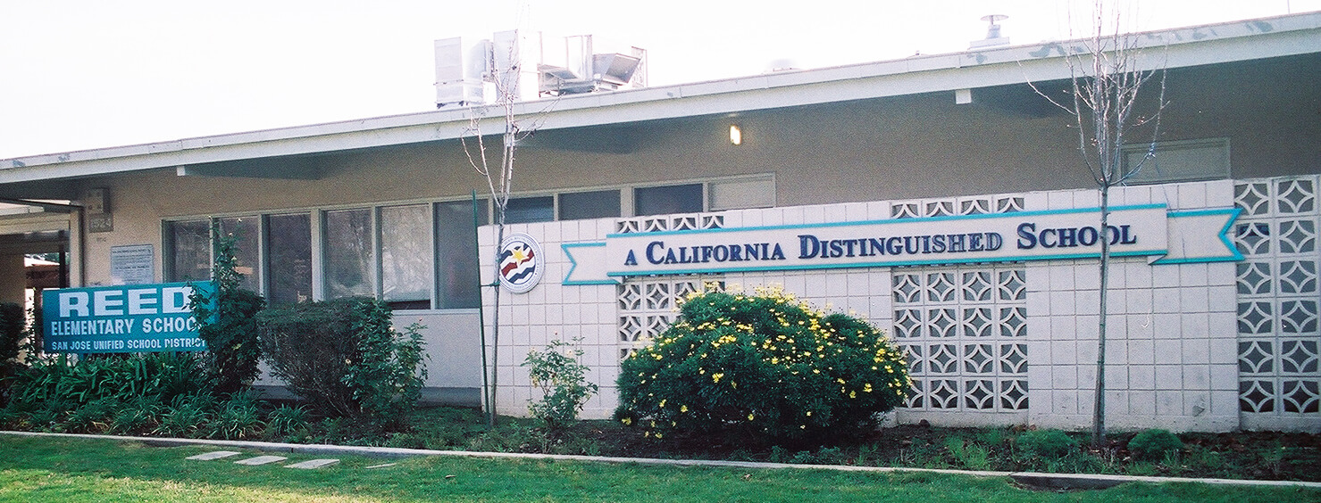 San Jose school signs reed elementary california distinguished