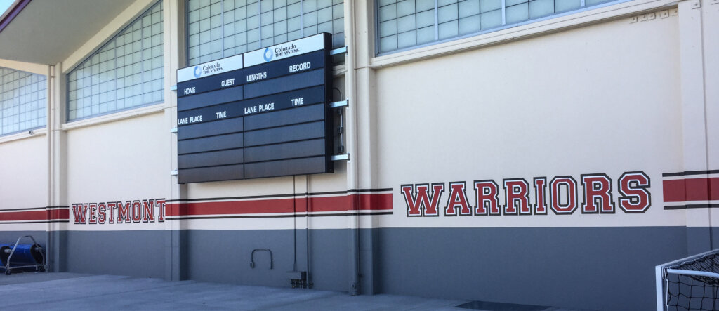 San Jose school signs westmont high pool painted wall