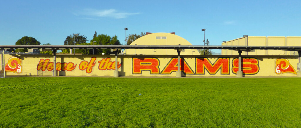 San Jose school signs willow glen mascot soccer field paint