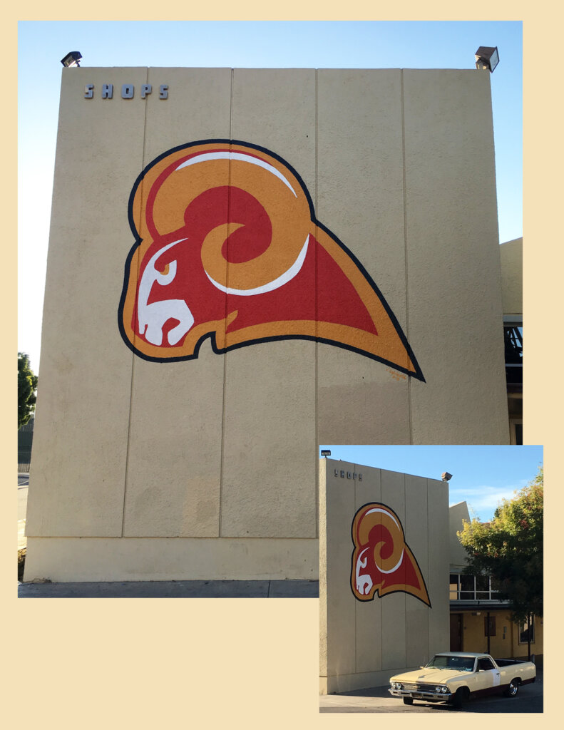 San Jose school signs willow glen mascots wall california
