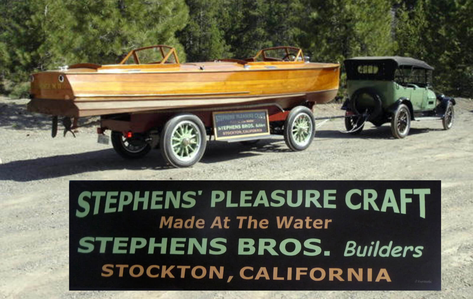 custom boat transom florence stephens bros california