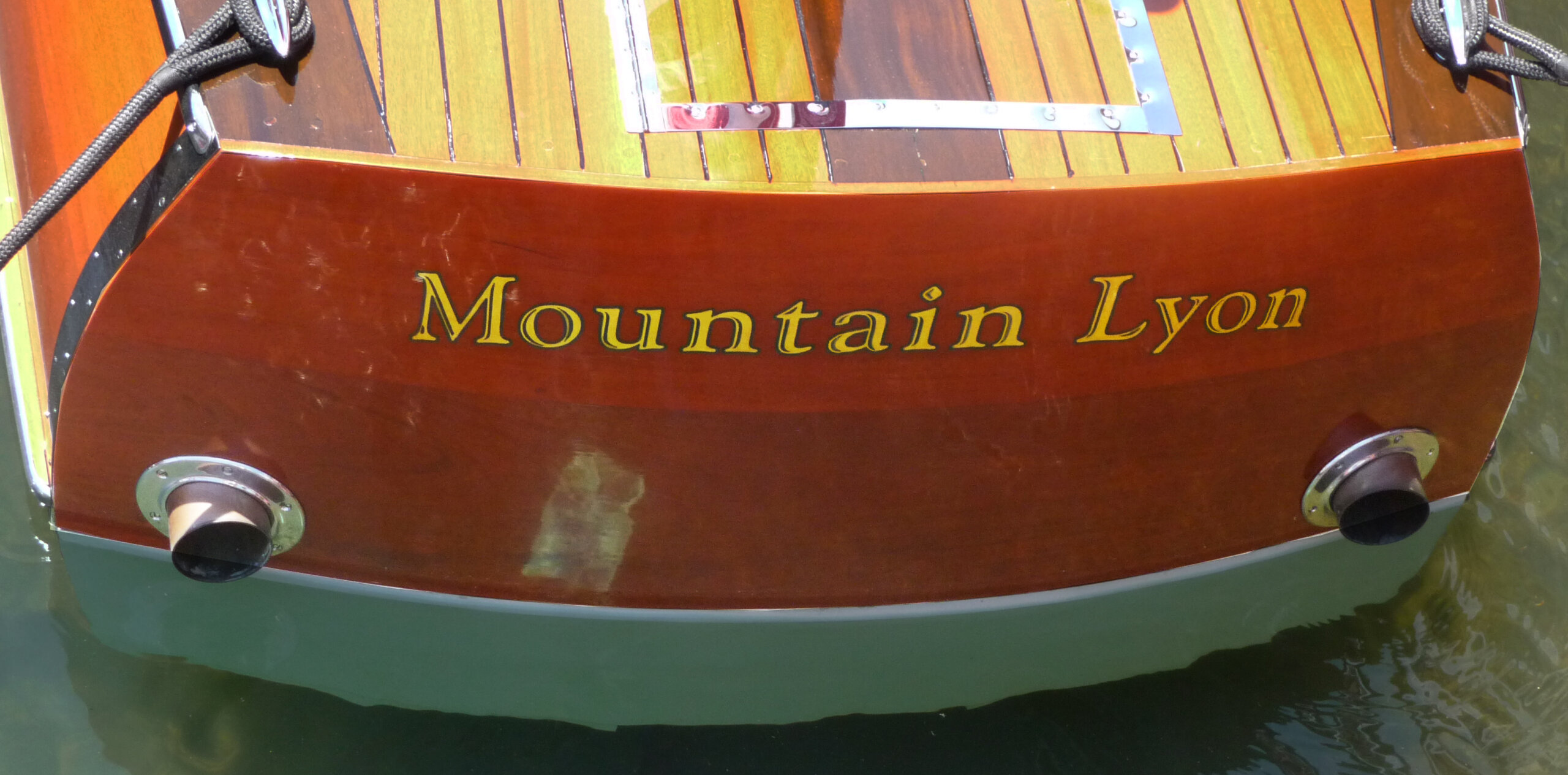 custom boat transom mountain lyon california
