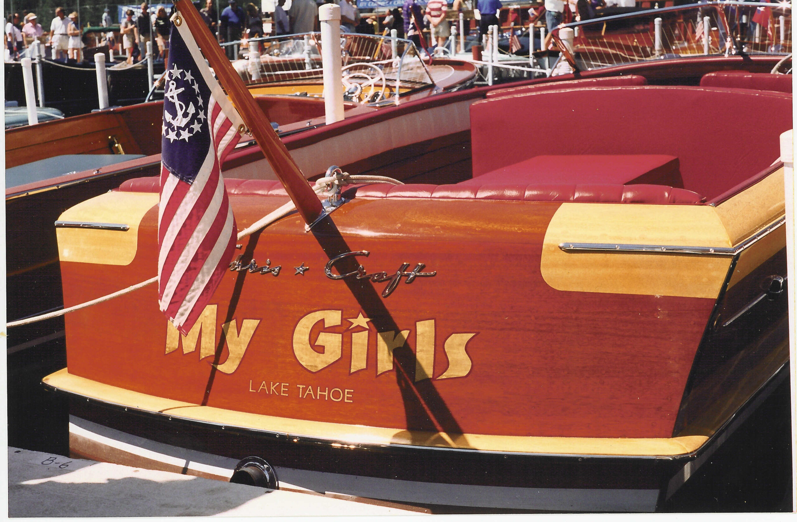 custom boat transom my girls lake tahoe california