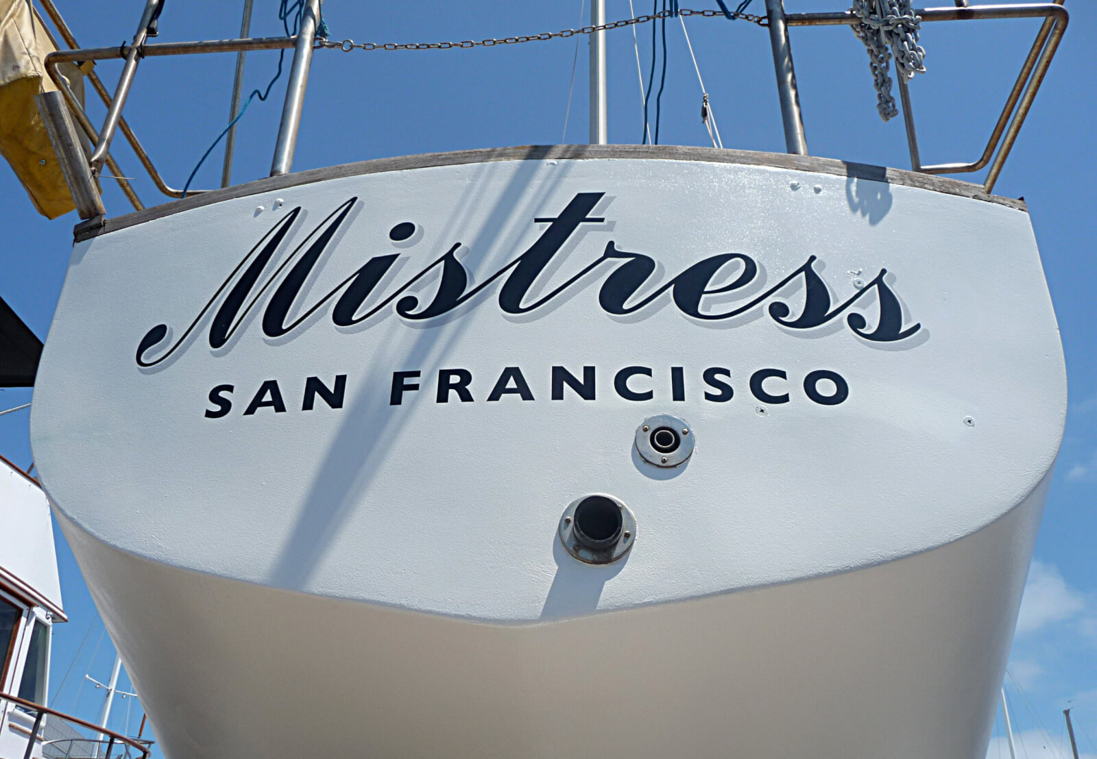 custom-boat transom san francisco mistress california
