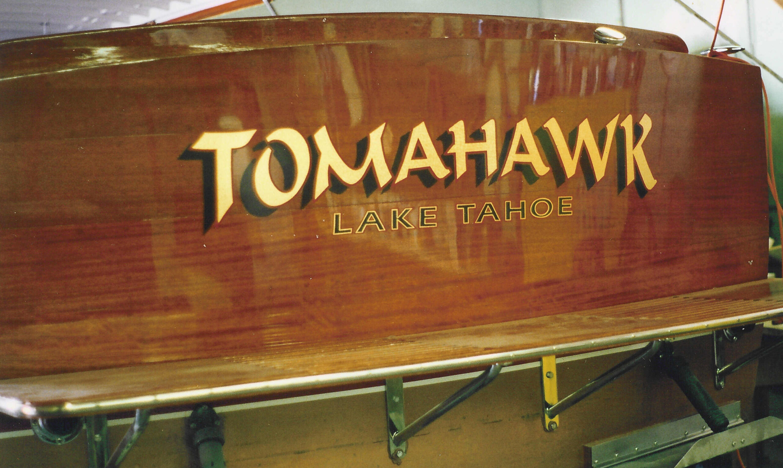 custom boat transom tomahawk lake tahoe california