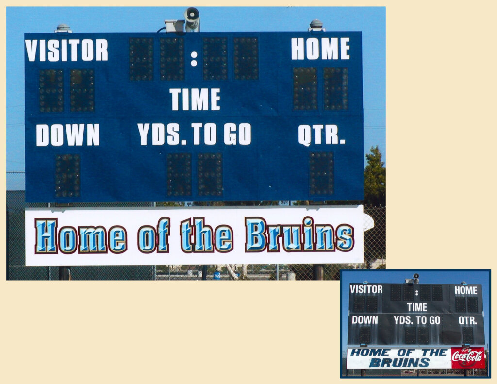 custom school signs San Jose branham scoreboard california