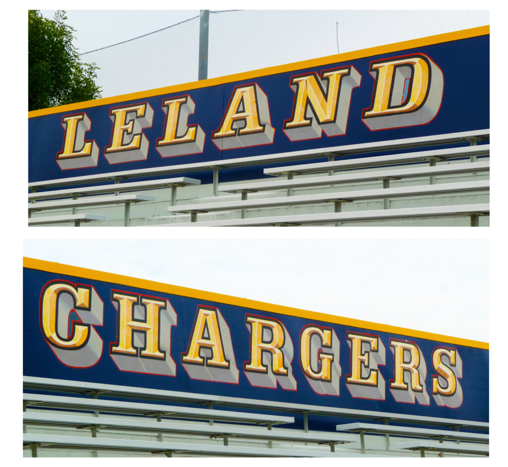 custom school signs San Jose leland football field