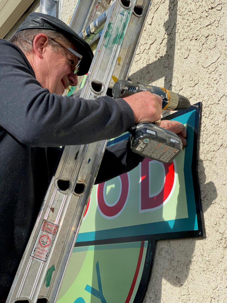 custom sign San Jose eurowood john installing california