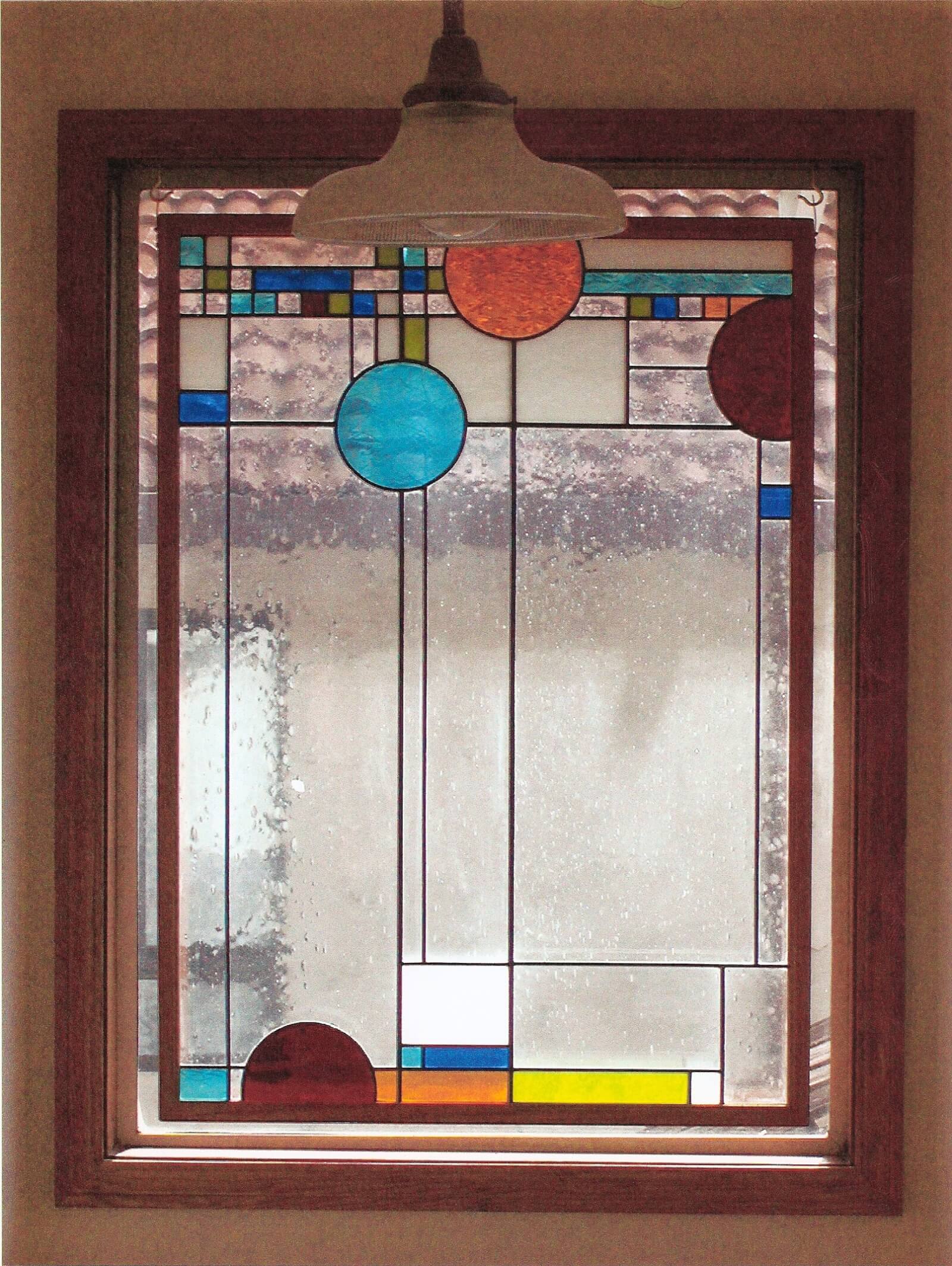 stained glass Cupertino panels doudna california