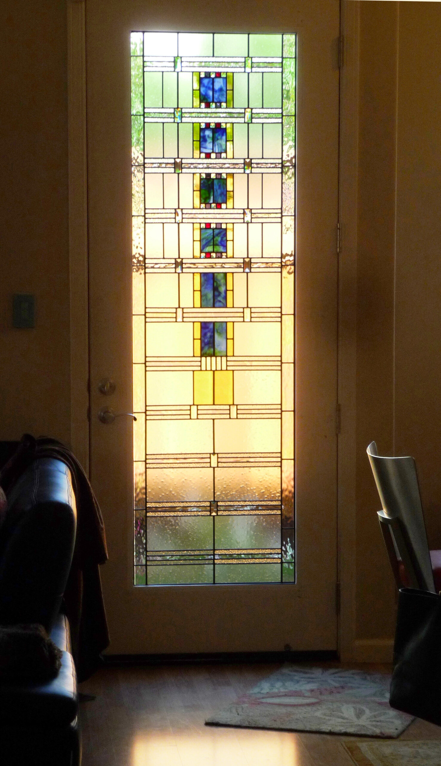 stained glass Gilroy moeen window door final california