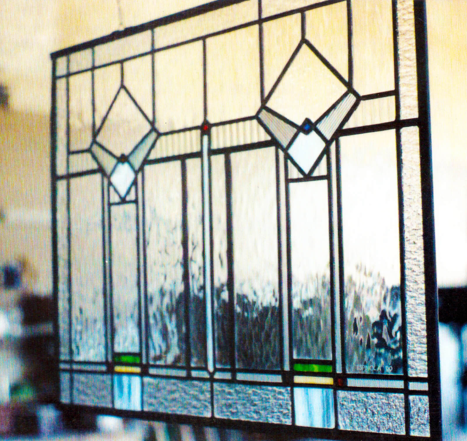 stained glass Los Gatos panel kimono 2 california