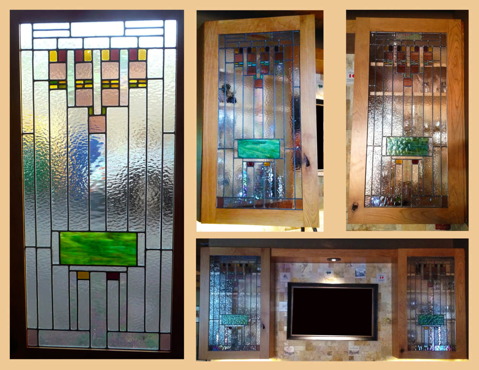 stained glass San Jose door hill cabinet california