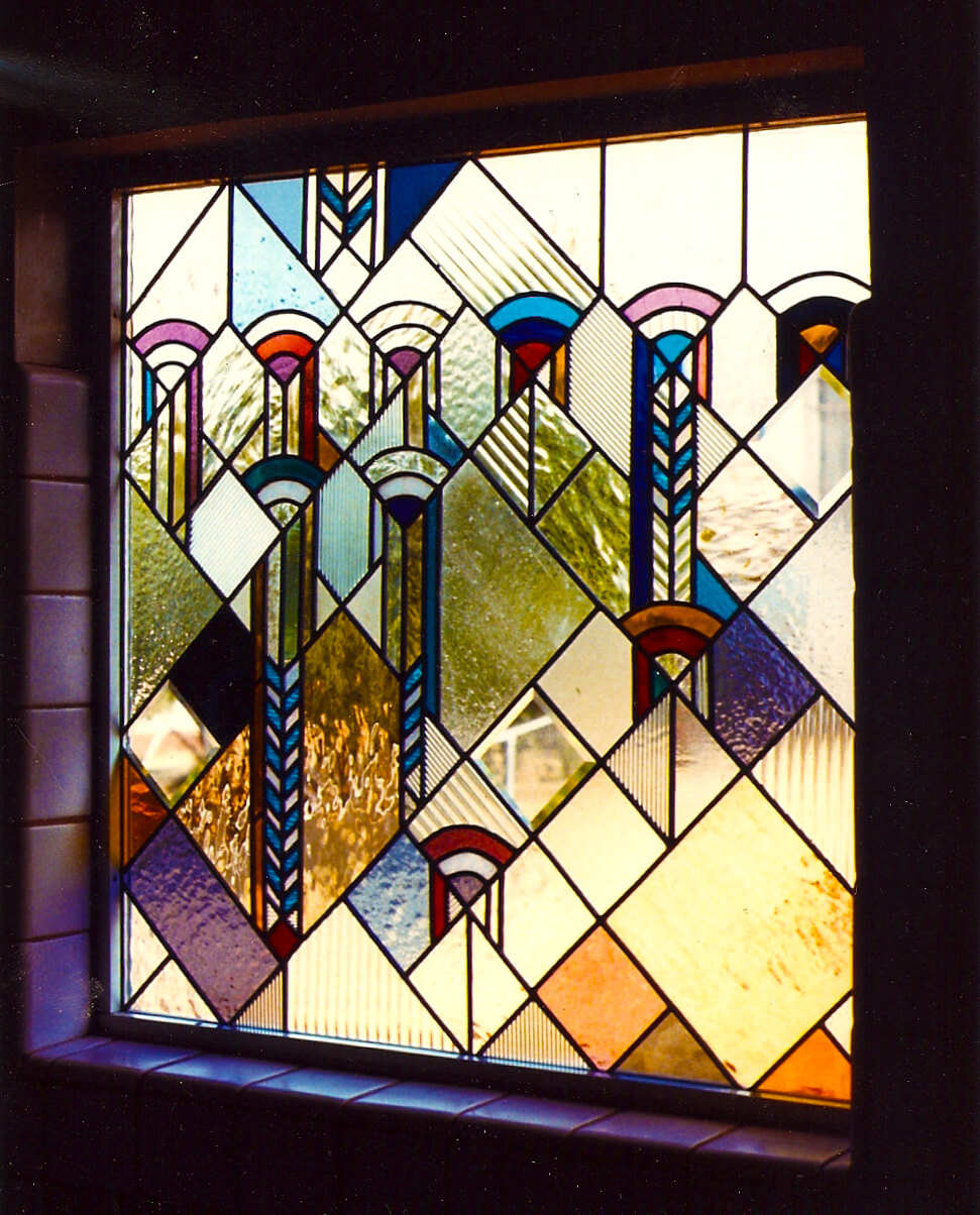 stained glass san jose repair company geometric window