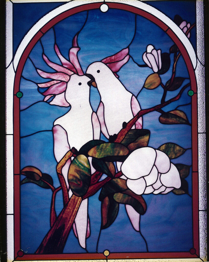 Custom stained glass by Art Works in Campbell. CA