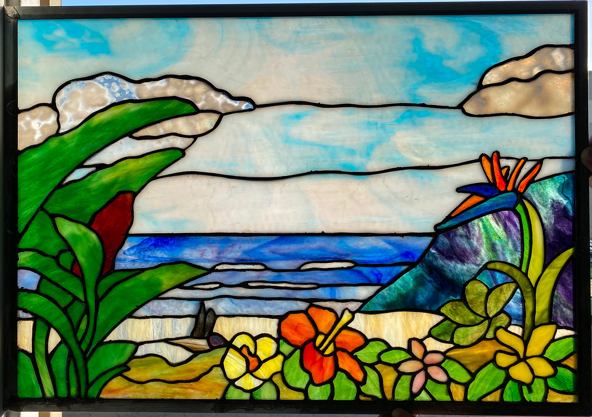 Custom stained glass by Art Works in Campbell. CA