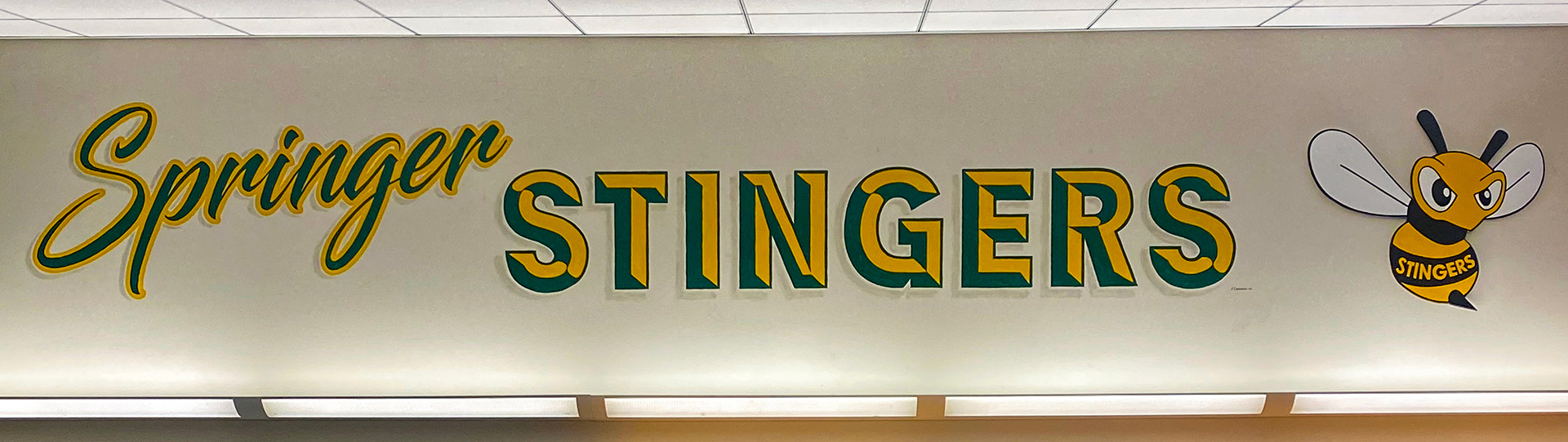 Wall mural we did for school signage for Springer Elementary School located in Los Altos, CA